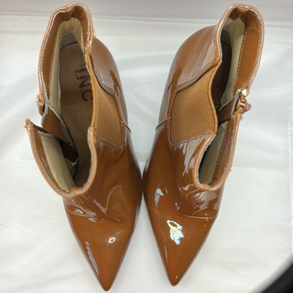 INC Katalina Brown Booties size 10 NWOB - Picture 2 of 11